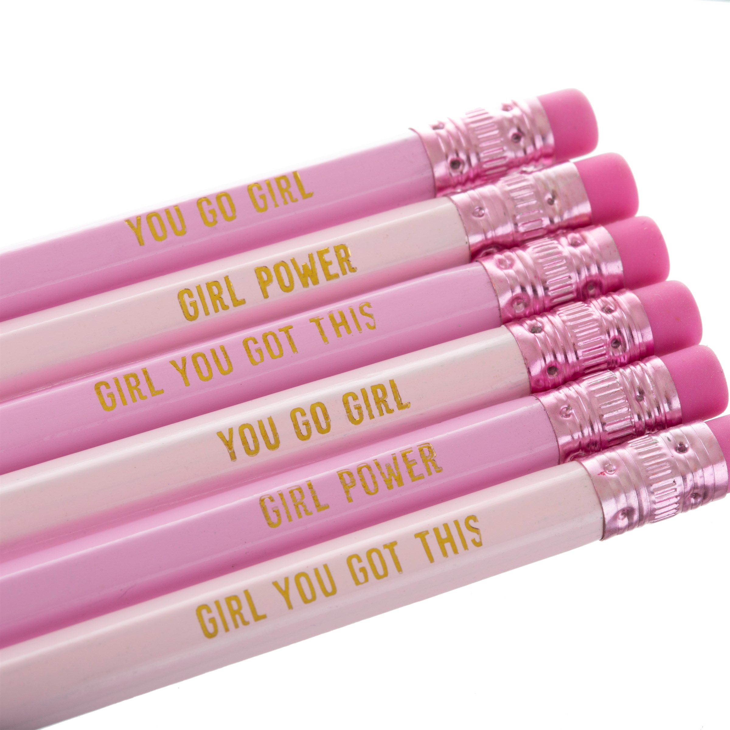 stopcontact gevaarlijk Bakkerij Set potloden roze you go girl