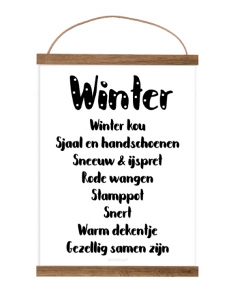 Free printable Winter poster A4